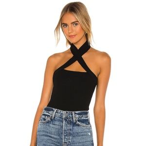 NBD Black Yvette Halter Top from Revolve
